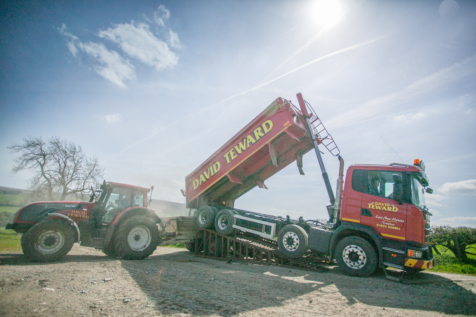 GPS controlled specialist lime spreading services in the north of England